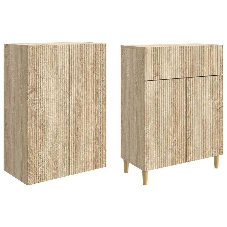 Ensemble de Meubles 2 pcs 66 x 34,5 x 90 cm Bois d'ingénierie - 4