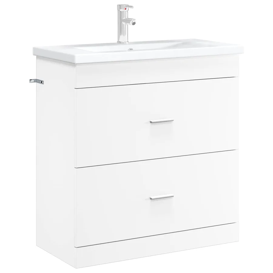 Meuble sous lavabo de salle de bain Blanc 78,5 x 37,5 x 81 cm - 3
