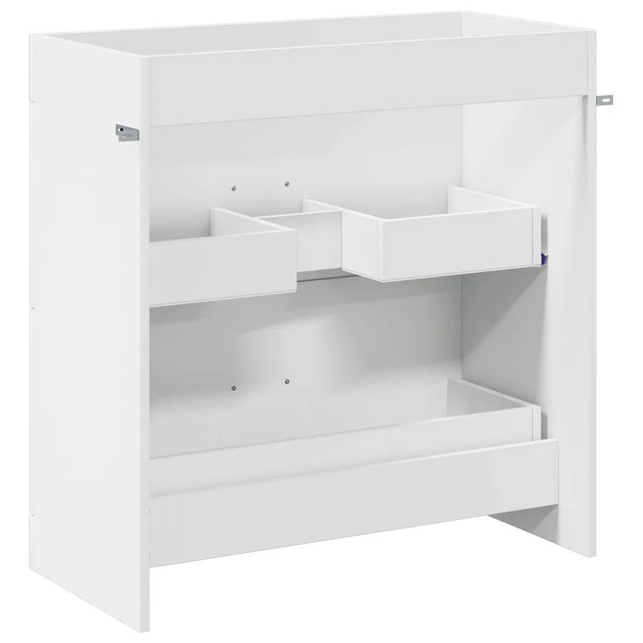 Meuble sous lavabo de salle de bain Blanc 78,5 x 37,5 x 81 cm - 6