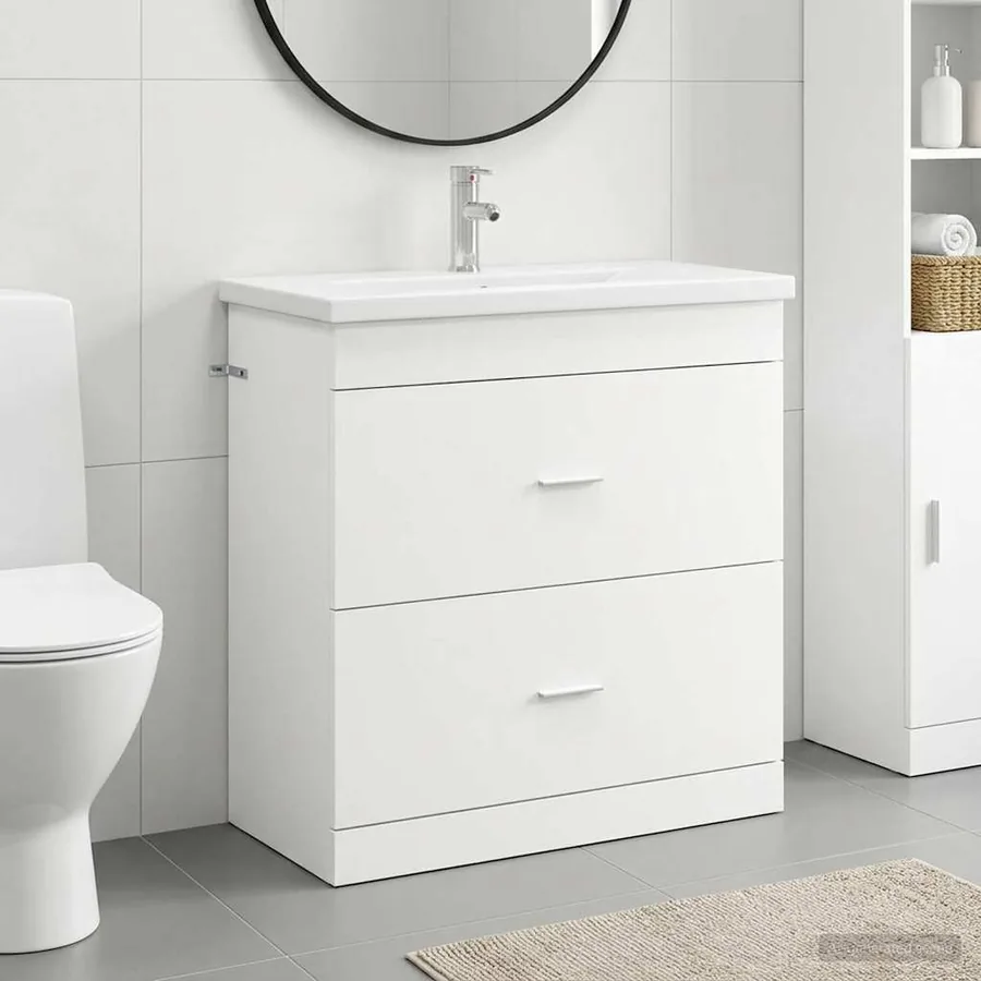 Ensemble de mobilier de salle de bain Blanc 81 x 40 x 84,5 cm