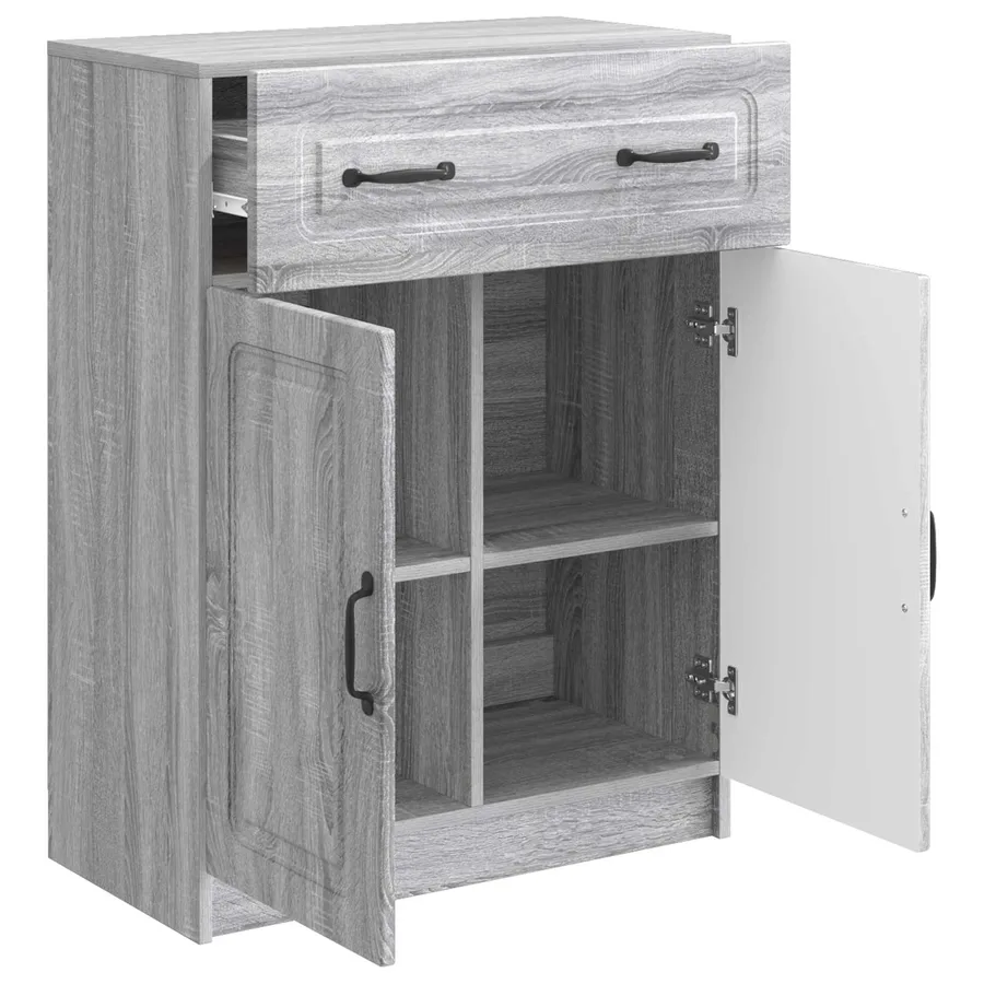 Buffet Sonoma gris 66 x 34,5 x 87 cm Bois d'ingénierie - 5