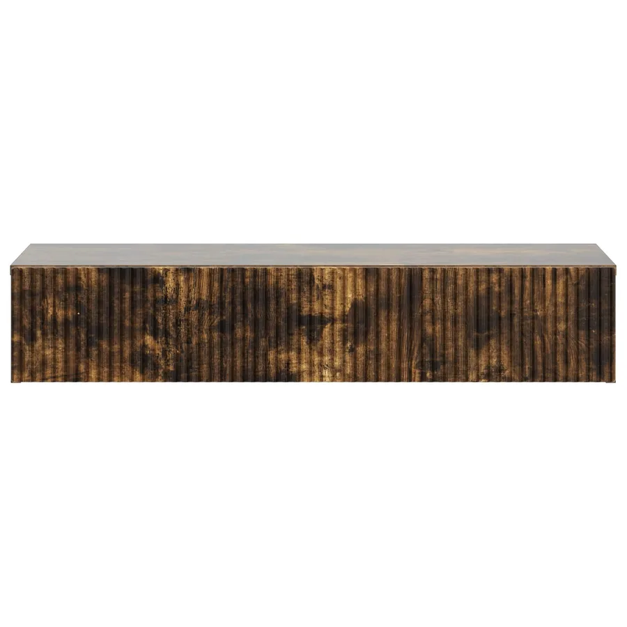 Table d'appoint murale Chêne fumé 87,5 x 34,5 x 17 cm - 5