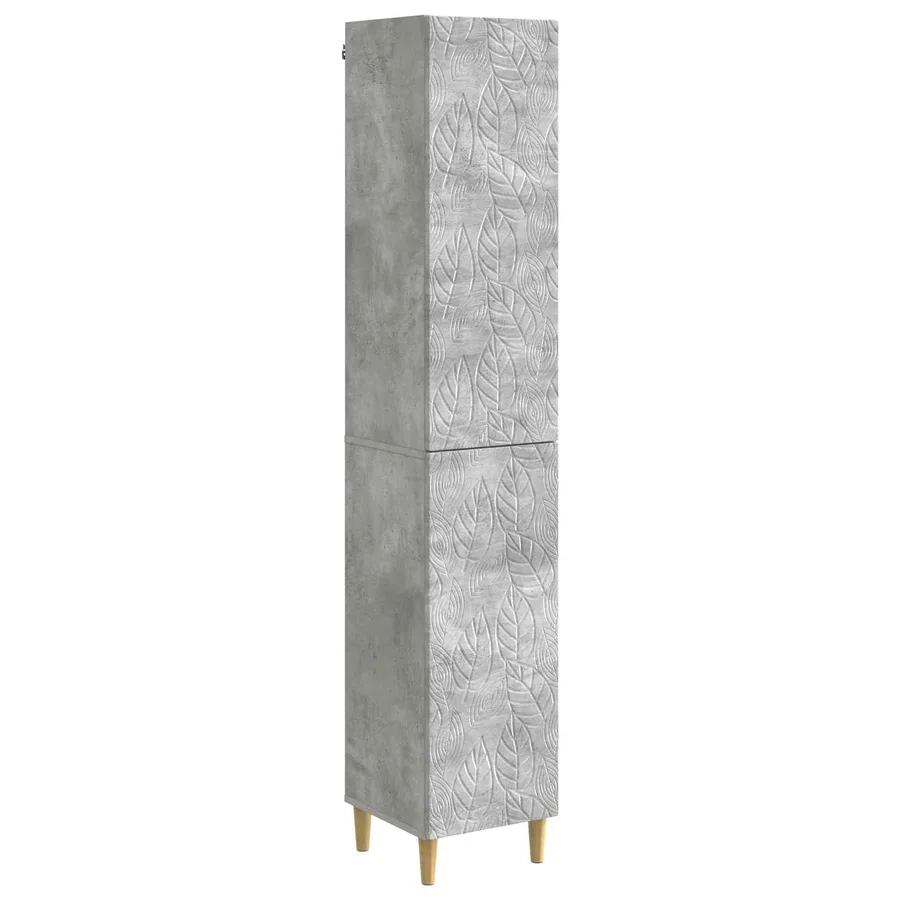 Ensemble de Meubles 2 pcs Gris béton Bois d'ingénierie - 2