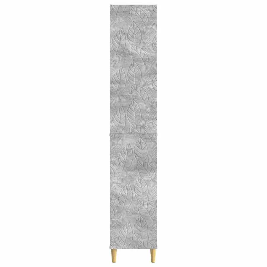 Ensemble de Meubles 2 pcs Gris béton Bois d'ingénierie - 5