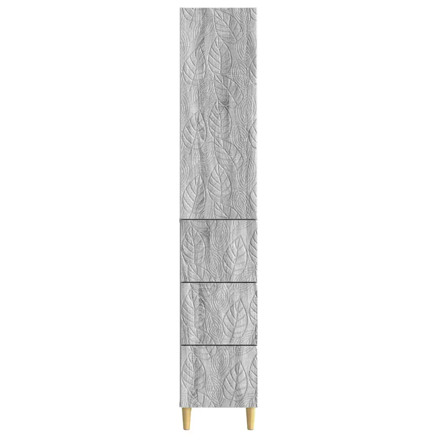 Ensemble de Meubles 2 pcs Sonoma gris 33 x 34,5 x 90 cm - 5