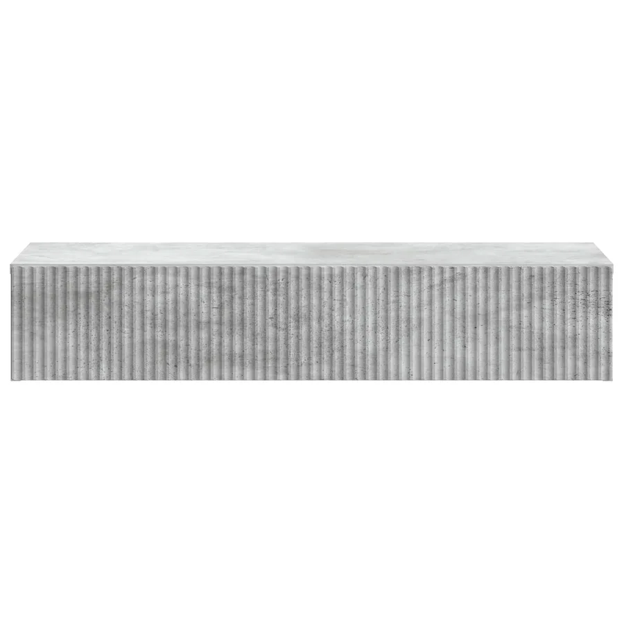 Table d'appoint murale Gris béton 87,5 x 34,5 x 17 cm - 5