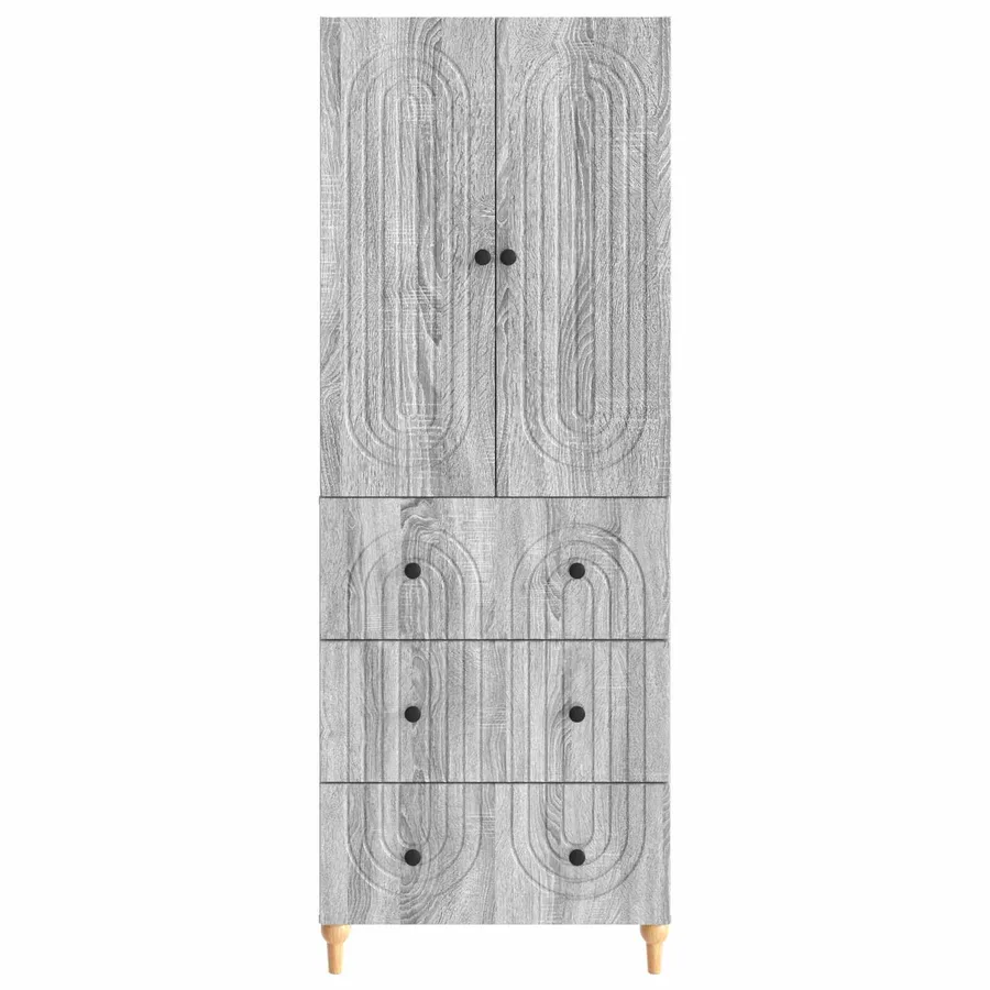 Ensemble de Meubles 2 pcs Sonoma gris 66 x 34,5 x 90 cm - 5