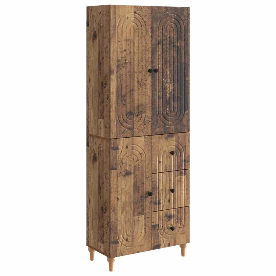 Ensemble de Meubles 2 pcs 66 x 34,5 x 90 cm Bois d'ingénierie - 2
