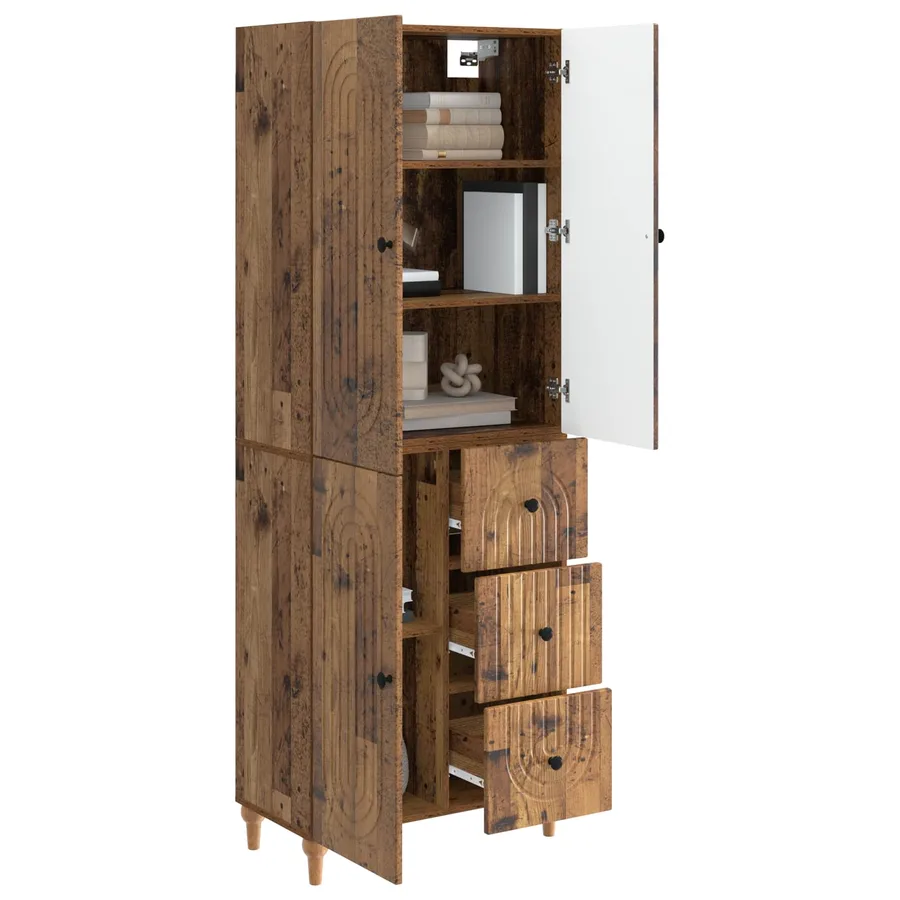 Ensemble de Meubles 2 pcs 66 x 34,5 x 90 cm Bois d'ingénierie - 3