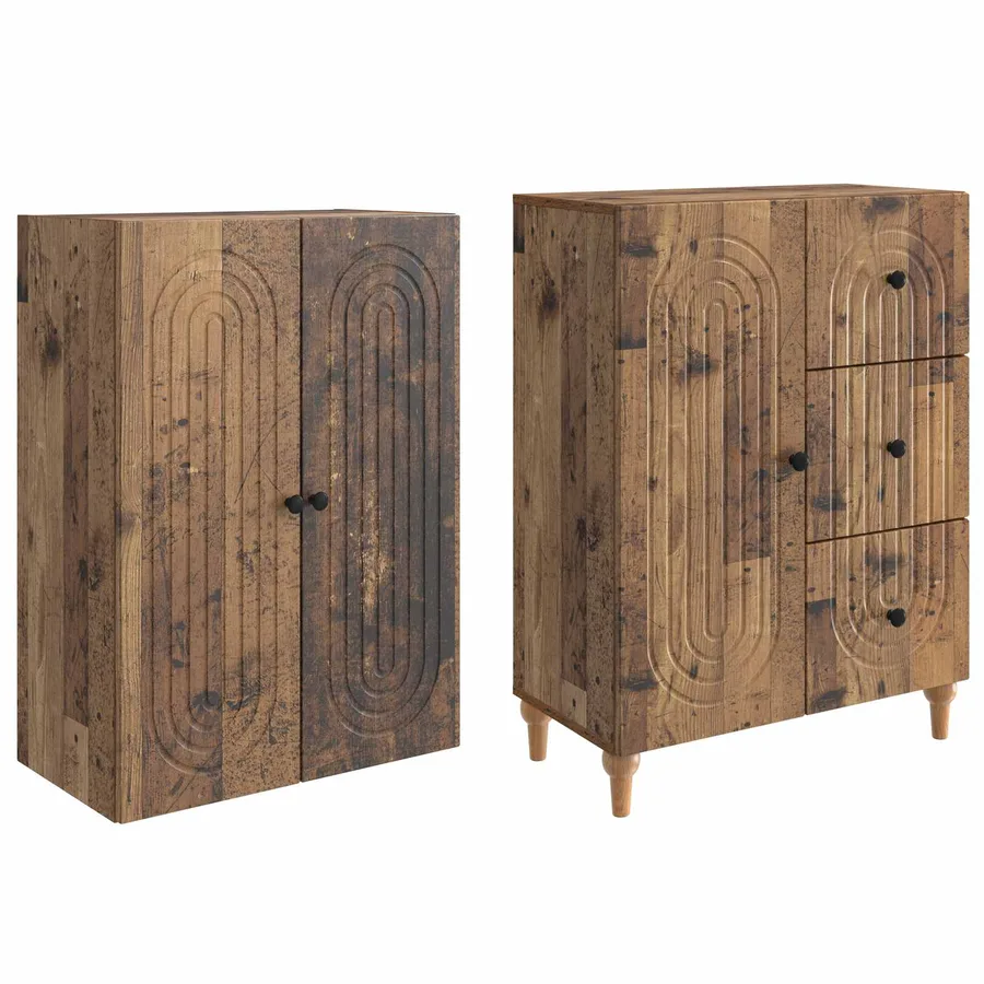 Ensemble de Meubles 2 pcs 66 x 34,5 x 90 cm Bois d'ingénierie - 4