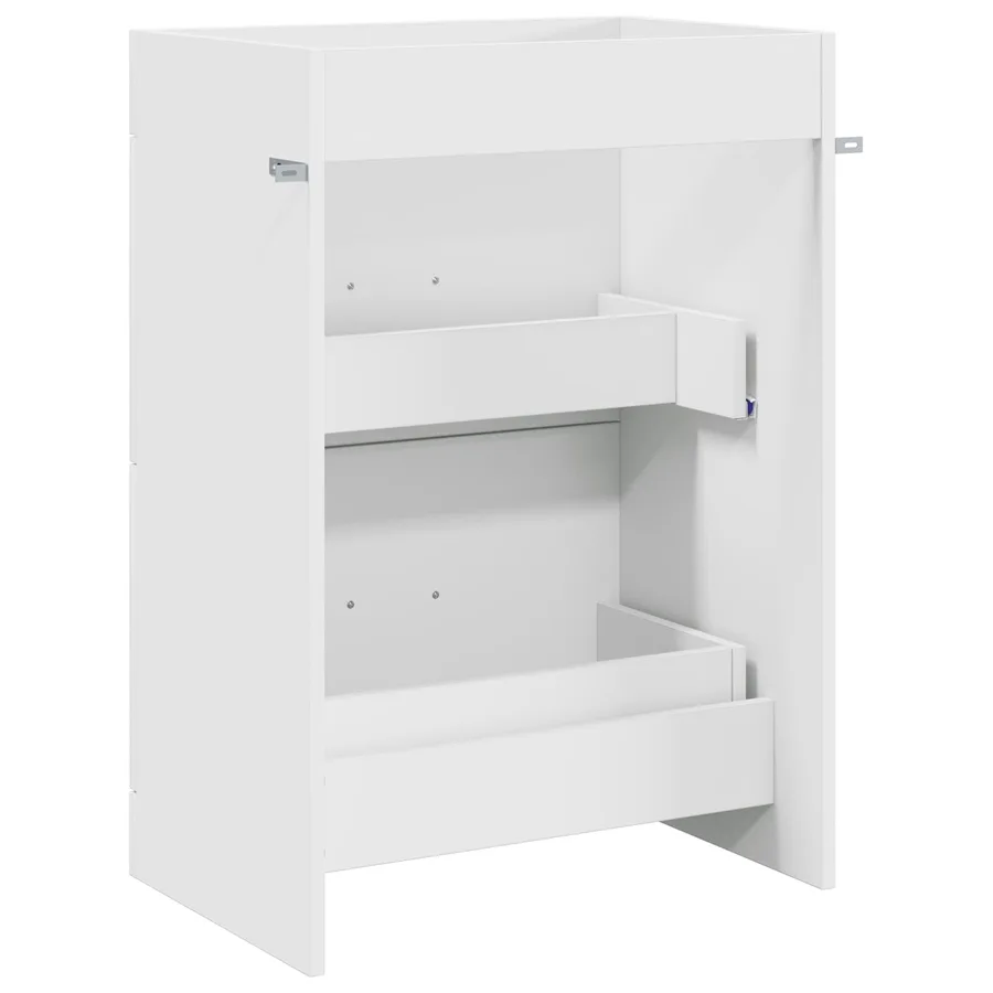 Meuble sous lavabo de salle de bain Blanc 56 x 37,5 x 81 cm - 6