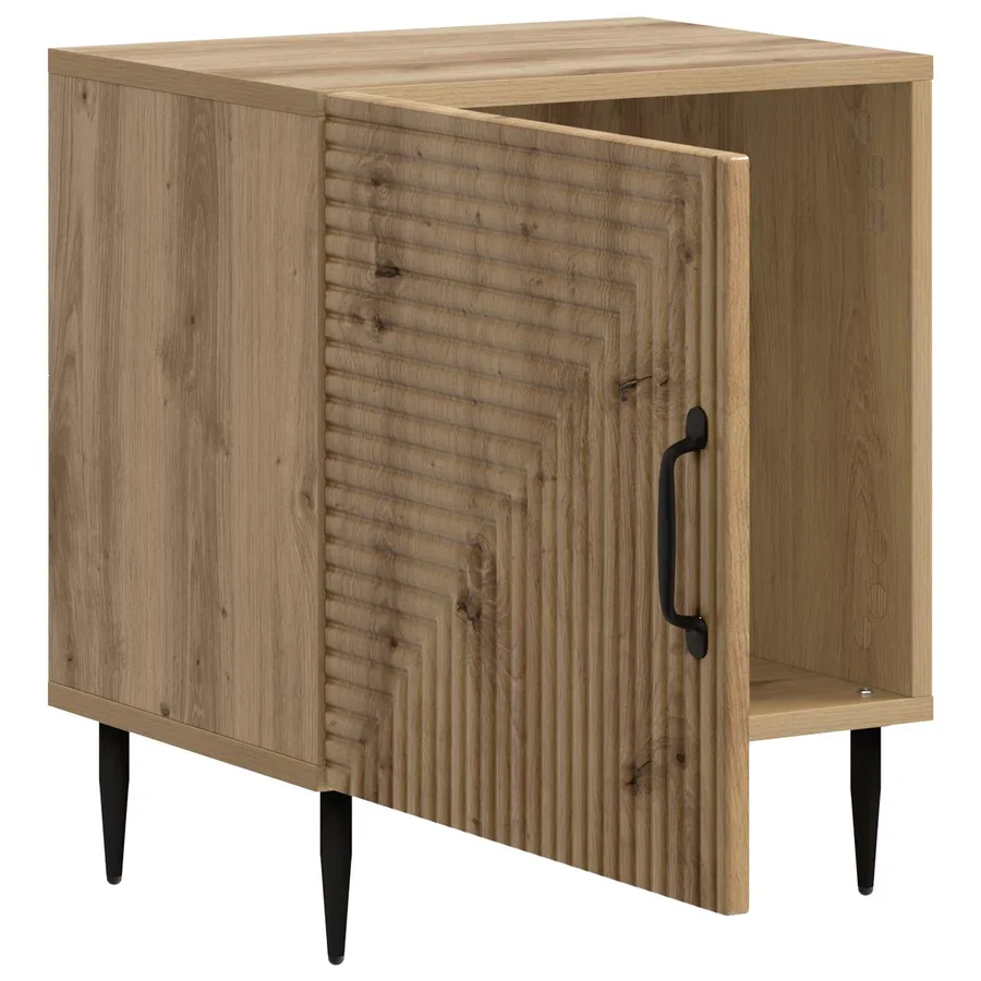 Cabinet de chevet Chêne artisanal 43 x 34,5 x 50 cm - 4