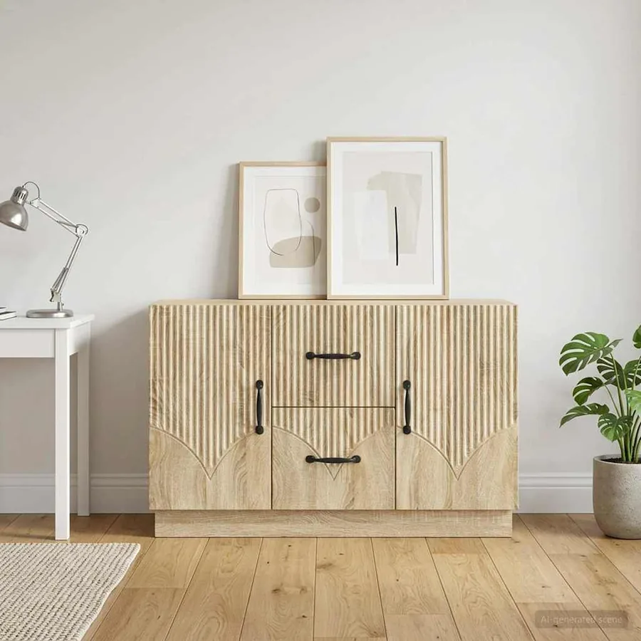 Buffet Chêne Sonoma 89 x 34,5 x 57 cm Bois d'ingénierie