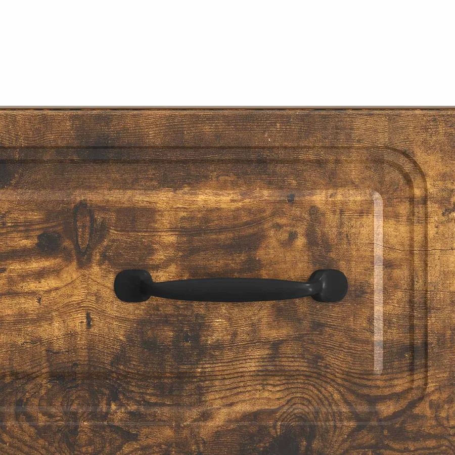 Meuble TV Chêne fumé 147 x 34,5 x 27 cm Bois d'ingénierie - 10