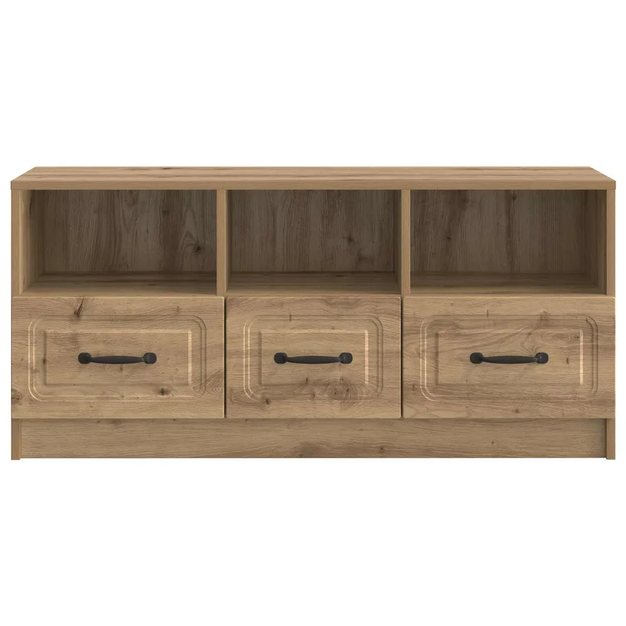 Meuble TV 102 x 34,5 x 47 cm Chêne artisanal Bois d'ingénierie - 6