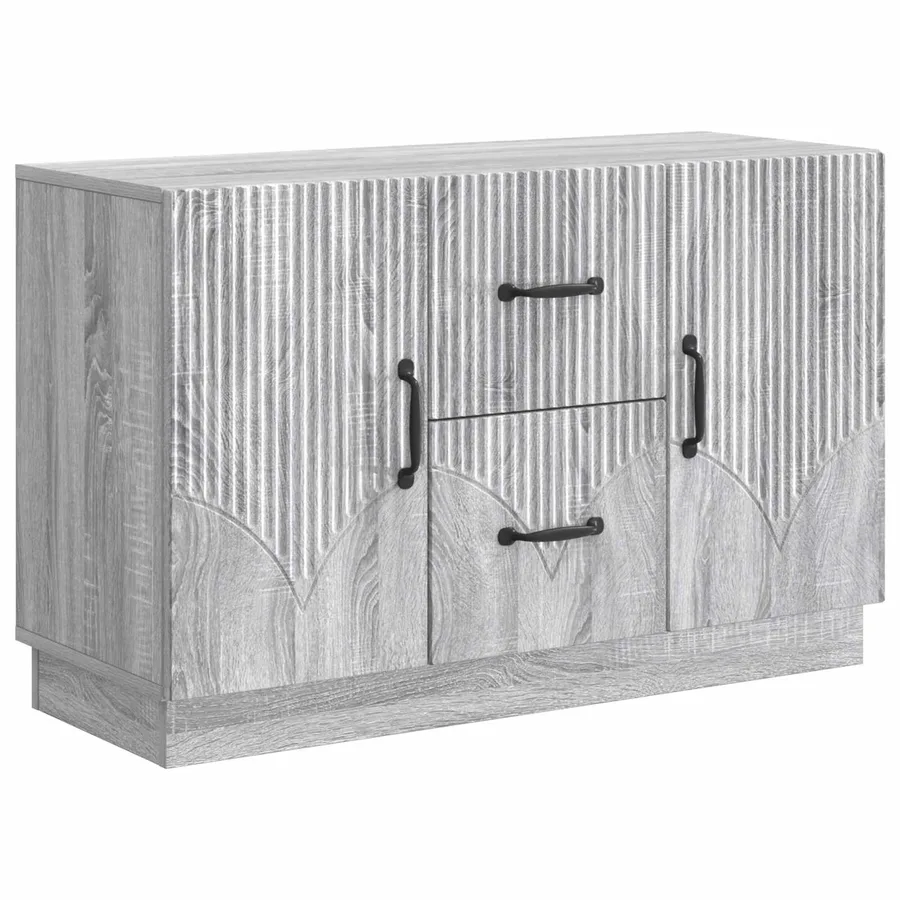 Buffet Sonoma gris 89 x 34,5 x 57 cm Bois d'ingénierie - 2