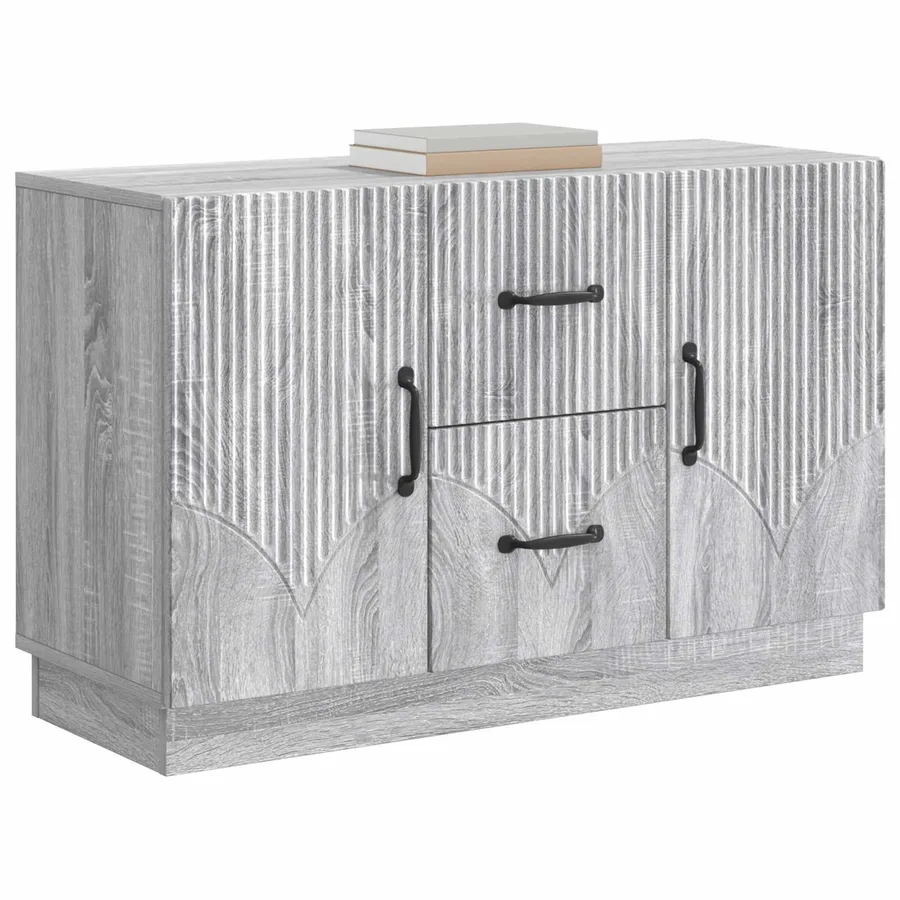 Buffet Sonoma gris 89 x 34,5 x 57 cm Bois d'ingénierie - 3