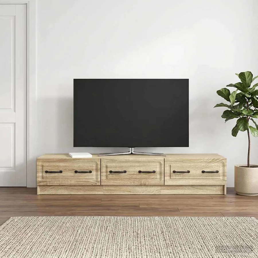Meuble TV Chêne Sonoma 147 x 34,5 x 27 cm Bois d'ingénierie