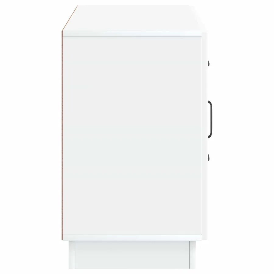 Buffet Blanc 89 x 34,5 x 57 cm Bois d'ingénierie - 7