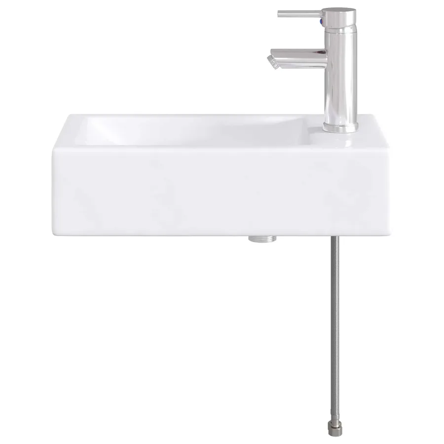 Lavabo de salle de bains Chrome 45,5 x 25,5 x 13 cm métal - 4