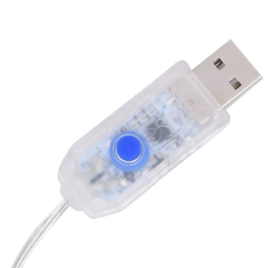 Renne de décoration de Noël Acrylique 140 LED blanc chaud 128 cm - 7
