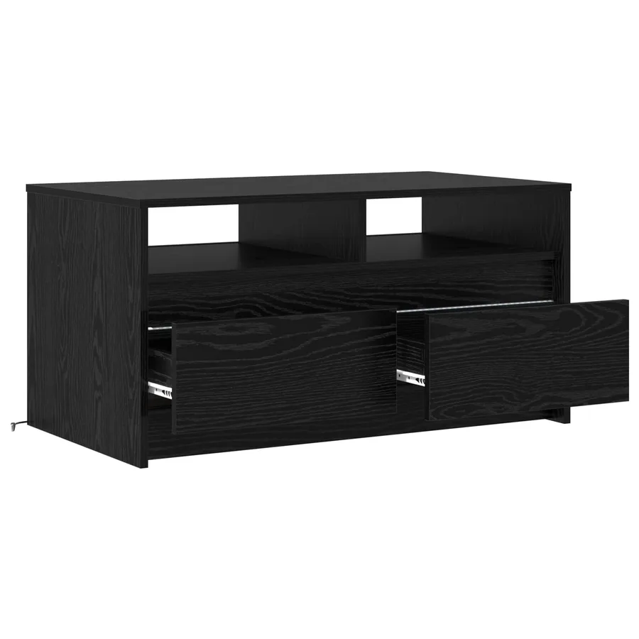 Table basse Chêne noir 90 x 50 x 45 cm Bois d'ingénierie - 6