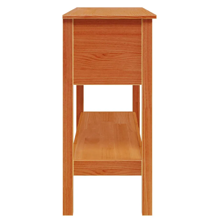 Table console Cire marron 100 x 35 x 75 cm Pin massif - 6