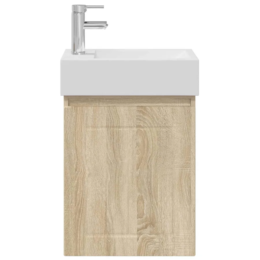 Meuble de salle de bain avec robinet Chêne Sonoma - 5