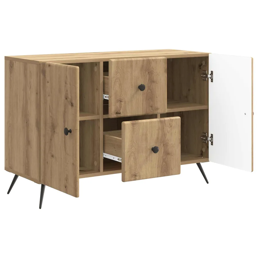 Buffet Chêne artisanal 89 x 34,5 x 60 cm Bois d'ingénierie - 5