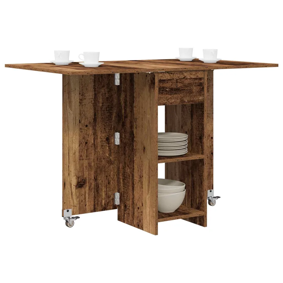 Table à dîner 115 x 70 x 75 cm Bois d'ingénierie Bois ancien - 3