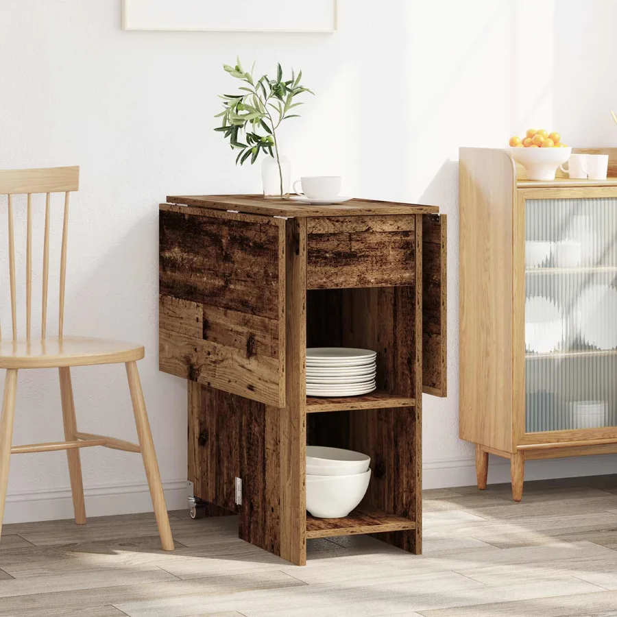 Table à dîner 115 x 70 x 75 cm Bois d'ingénierie Bois ancien - 4
