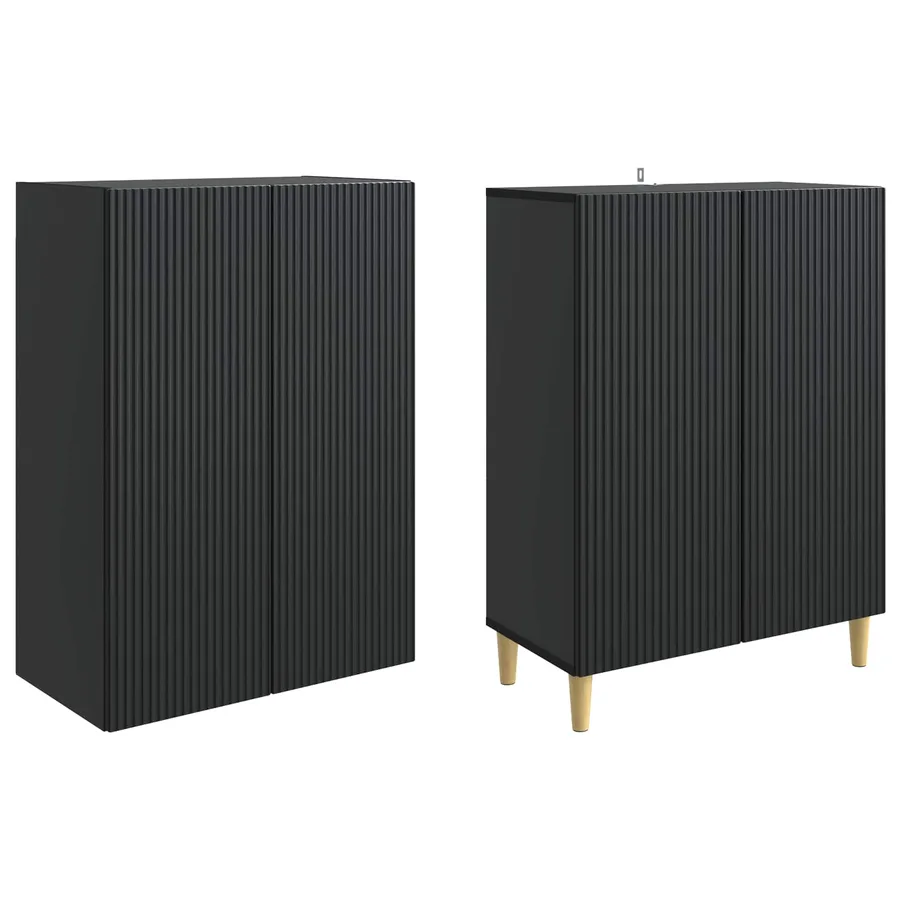 Ensemble de Meubles 2 pcs 66 x 34,5 x 90 cm Bois d'ingénierie - 4