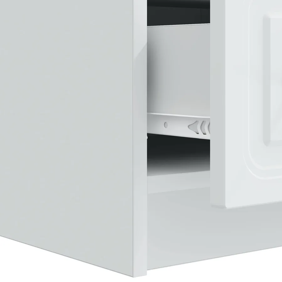 Meuble TV Blanc 147 x 34,5 x 27 cm Bois d'ingénierie - 9