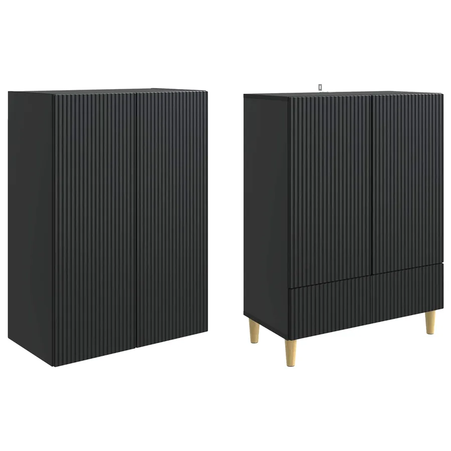 Ensemble de Meubles 2 pcs 66 x 34,5 x 95 cm Bois d'ingénierie - 4