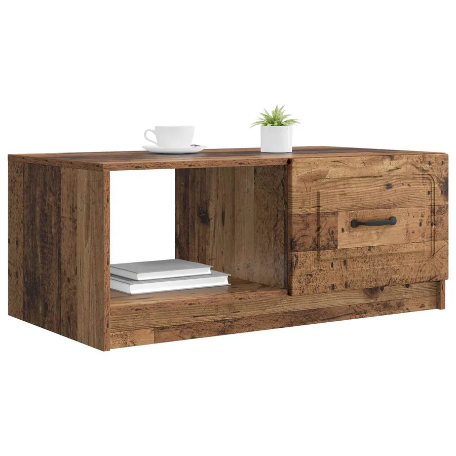 Table basse Bois ancien 90 x 50 x 37 cm Bois d'ingénierie - 3