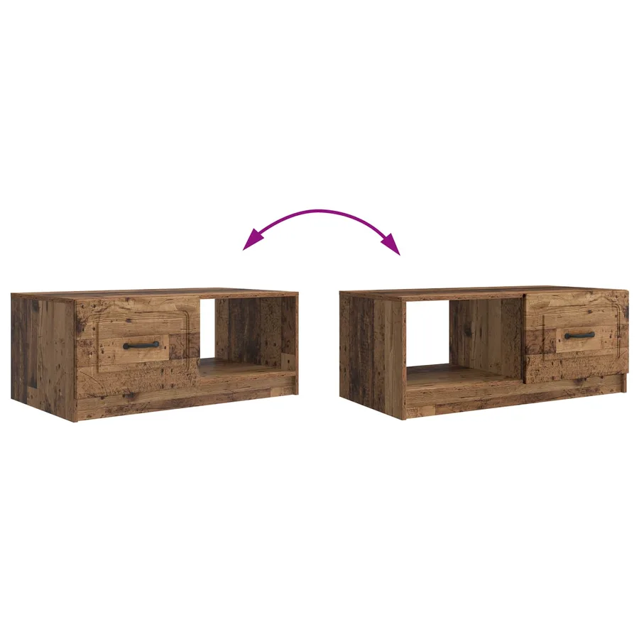 Table basse Bois ancien 90 x 50 x 37 cm Bois d'ingénierie - 8
