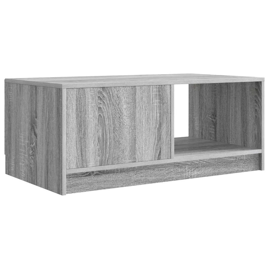 Table basse Sonoma gris 90 x 50 x 37 cm Bois d'ingénierie - 7