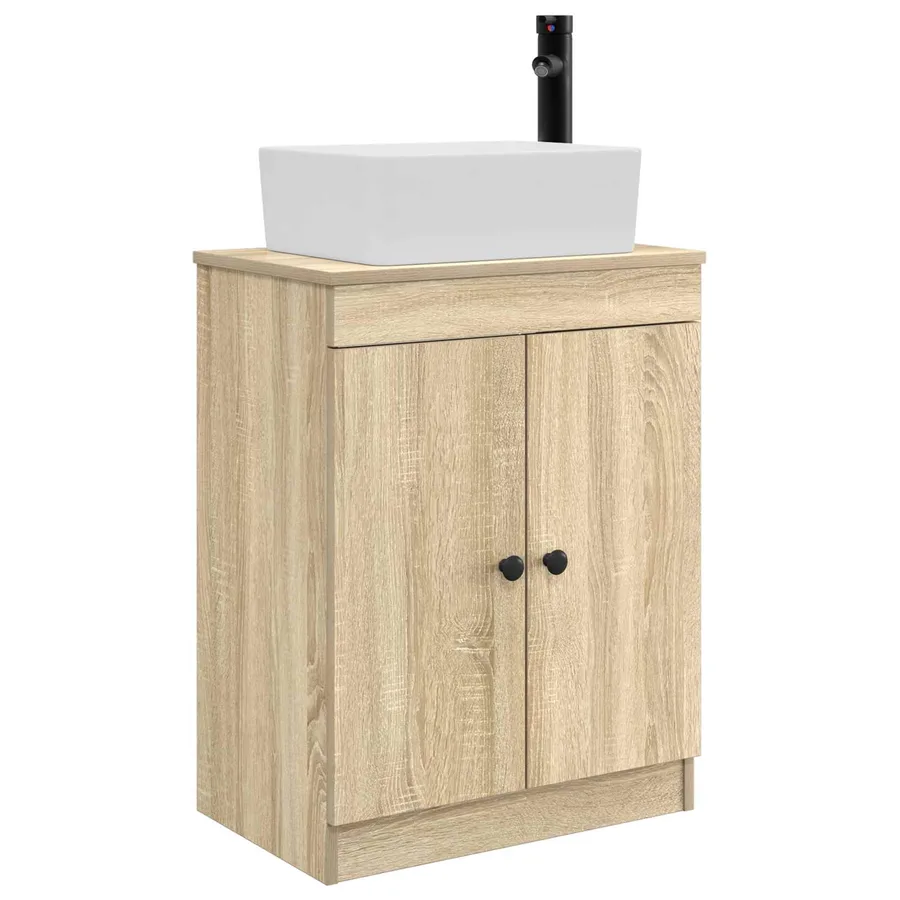 Meuble de salle de bain avec évier Chêne Sonoma 54 x 35 x 83 cm - 2