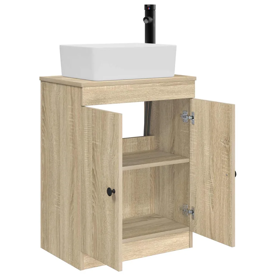 Meuble de salle de bain avec évier Chêne Sonoma 54 x 35 x 83 cm - 4