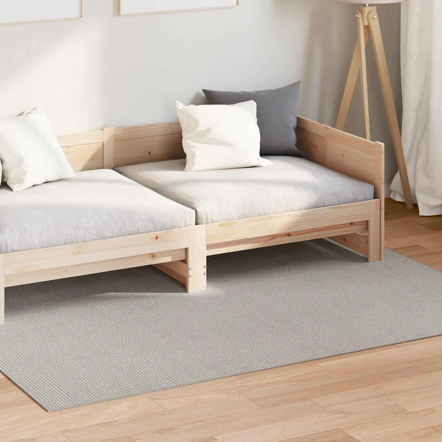 Tapis de surface LUGO Crème et gris 140 x 200 cm Polyester - 3