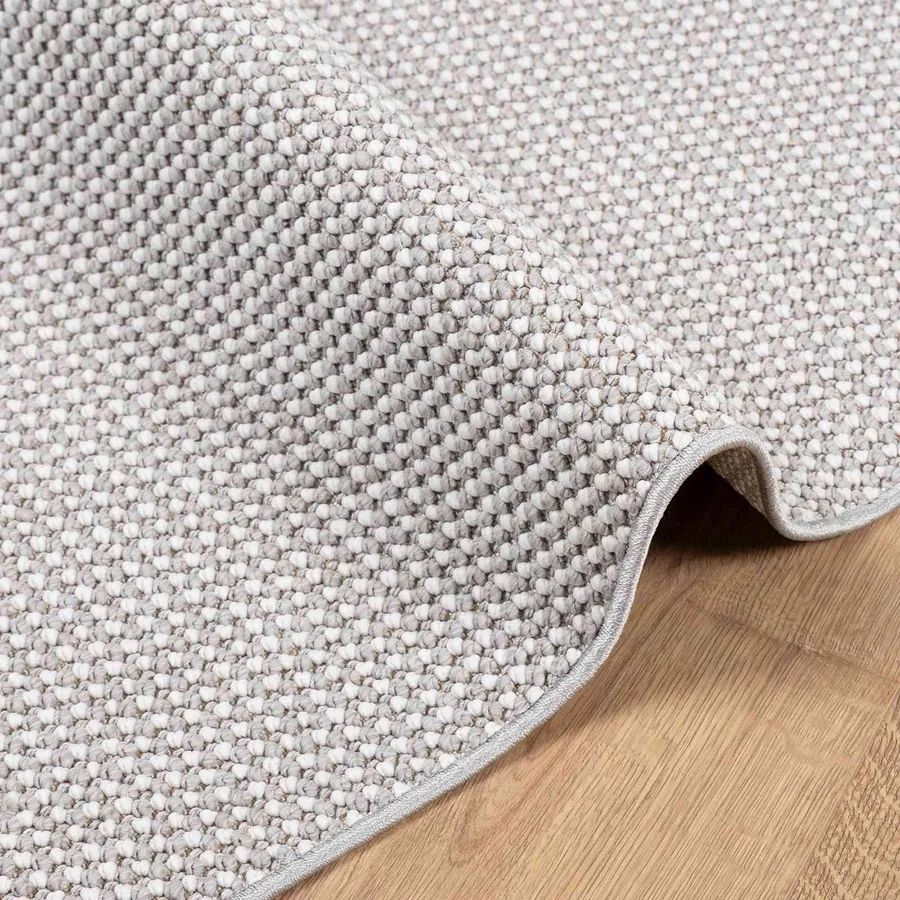 Tapis de surface LUGO Crème et gris 140 x 200 cm Polyester - 4