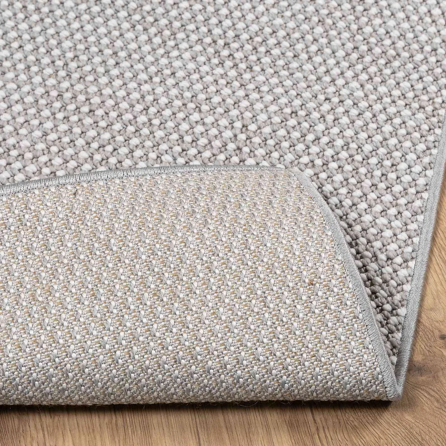 Tapis de surface LUGO Crème et gris 140 x 200 cm Polyester - 5