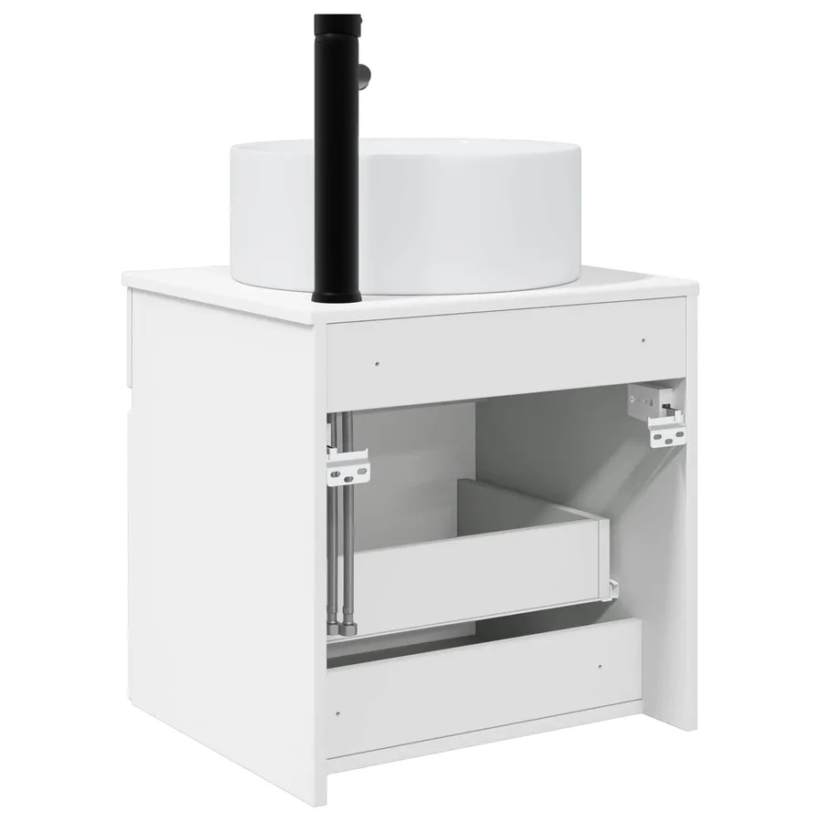 Meuble de lavabo mural Blanc 49 x 44,5 x 65,5 cm - 4