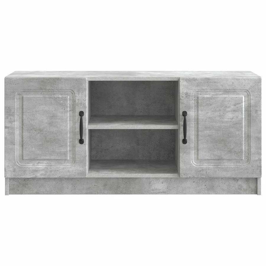 Meuble TV Gris béton 102 x 34,5 x 47 cm Bois d'ingénierie - 6