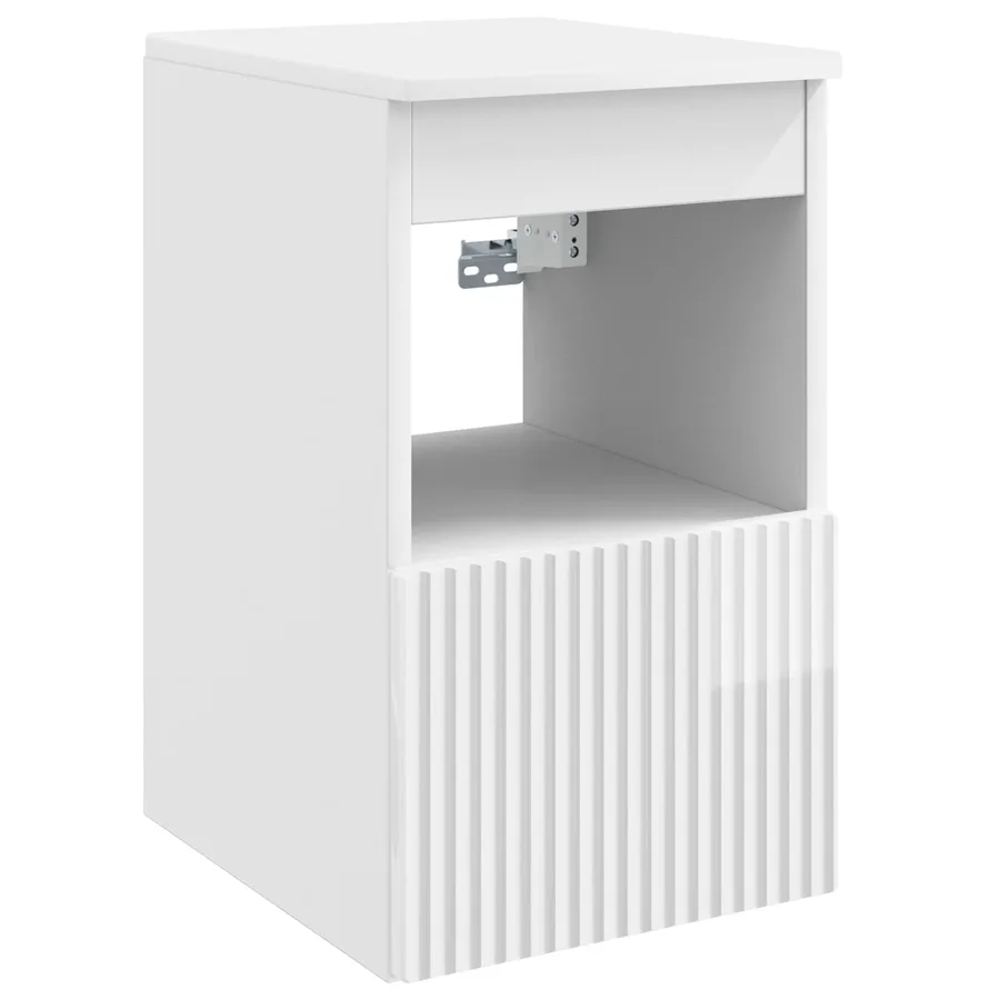 Armoire de salle de bain Blanc brillant 30 x 41 x 50 cm - 2
