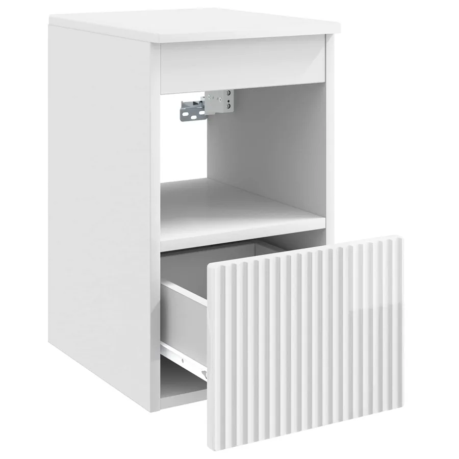 Armoire de salle de bain Blanc brillant 30 x 41 x 50 cm - 5