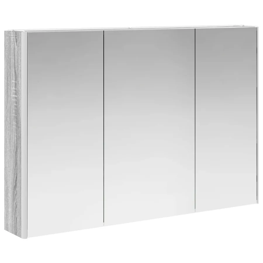 Ensemble d'armoire de salle de bain 4 pcs Sonoma gris - 7
