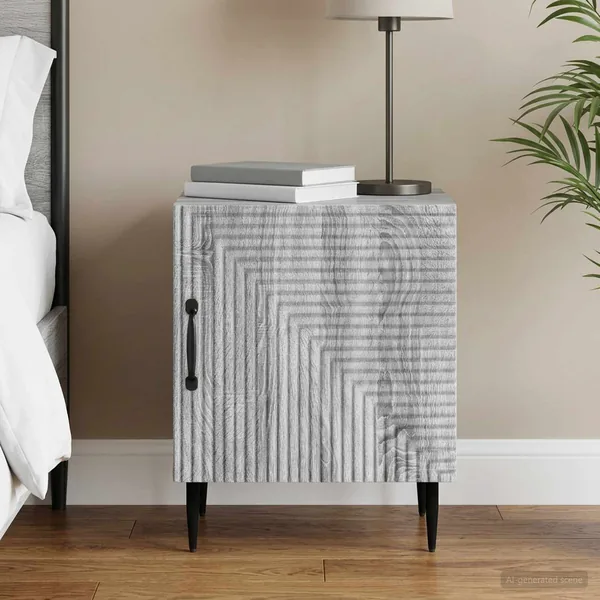 Cabinet de chevet Sonoma gris 43 x 34,5 x 50 cm