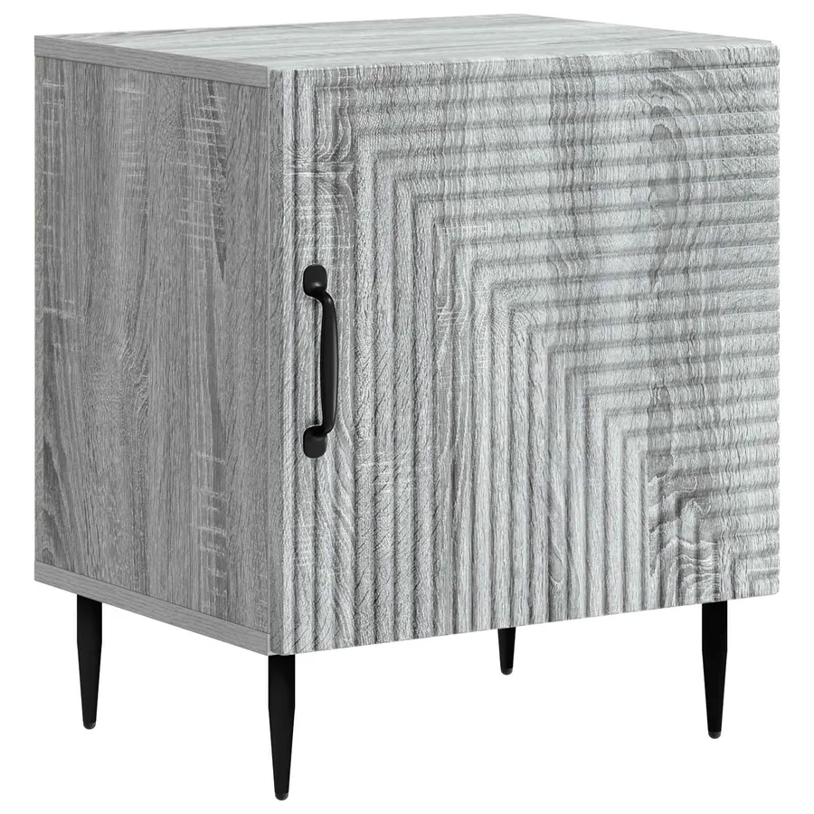Cabinet de chevet Sonoma gris 43 x 34,5 x 50 cm - 2