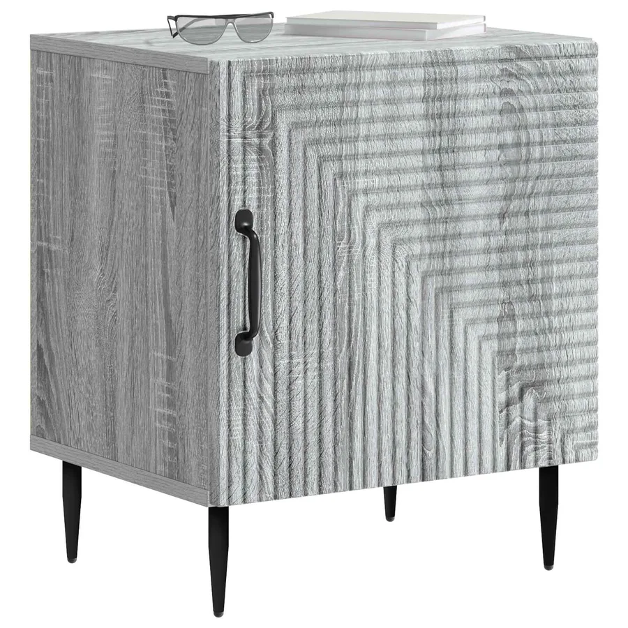 Cabinet de chevet Sonoma gris 43 x 34,5 x 50 cm - 3